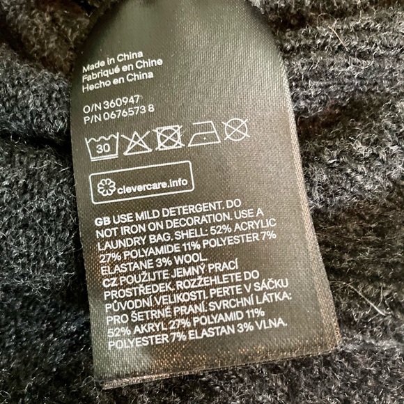 H&M Beaded Charcoal Sweater - so soft!! - Picture 9 of 10